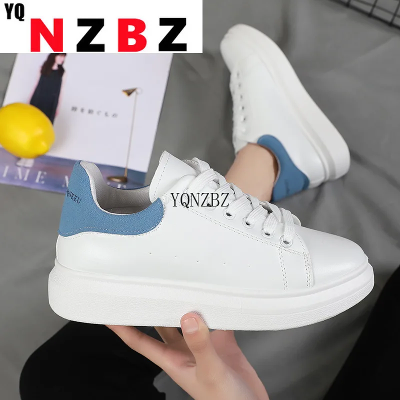 

Shoes Woman 2022 Casual Female Sneakers Mixed Colors Women All-Match Clogs Platform Increas Height Round Toe Autumn New