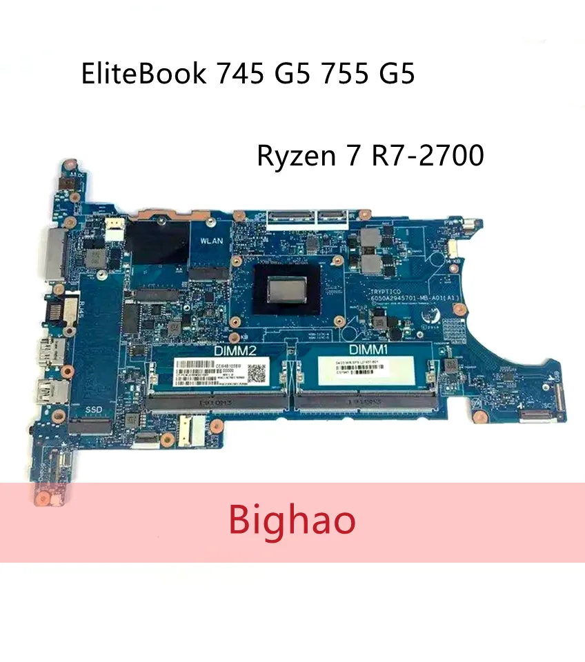 Online Für HP EliteBook 745 G5 755 G5 Laptop Motherboard 6050A2945701-MB-A01 L21938-001 L21938-601W/ Ryzen 7 R7-2700 100% Voll Getestet
