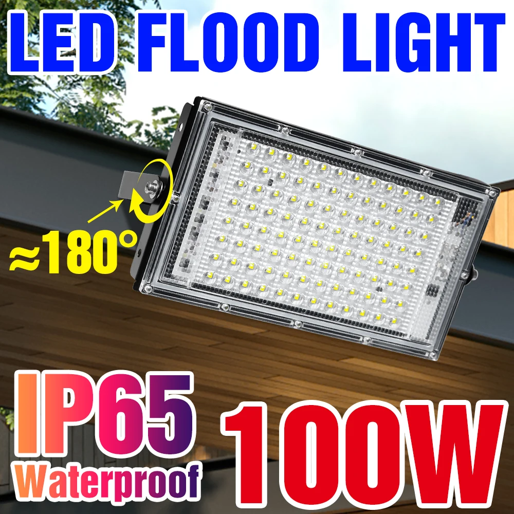 

Flood Light LED Wall Lamp 220V Street Spotlights 50W 100W Reflector Bulb IP65 Waterproof LED Floodlight For Outdoors Lighting