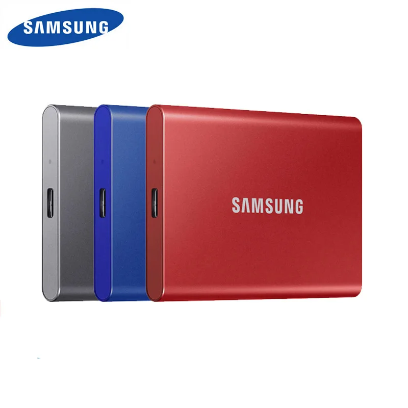 Samsung T7 портативный SSD NVME 500 Гб ТБ 2 внешние твердотельные накопители Type C USB 3 Gen2 и
