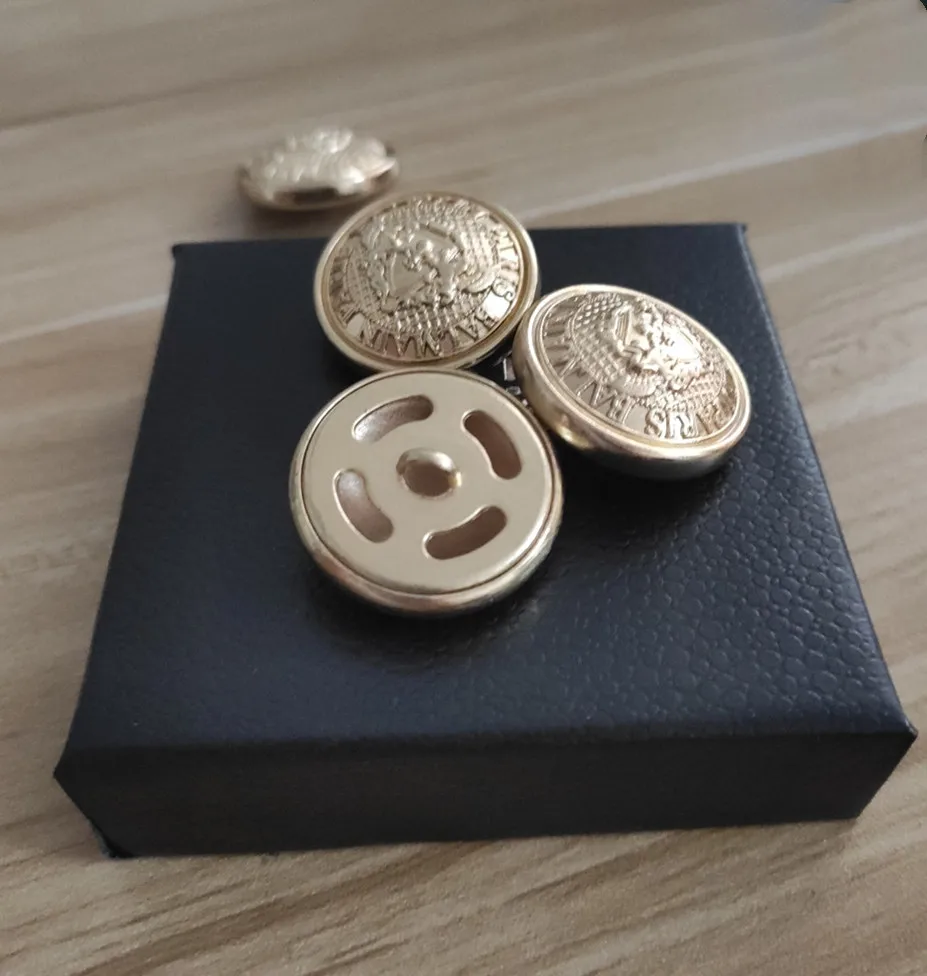 Новое поступление серебряные двухслойные металлические пуговицы для ткани