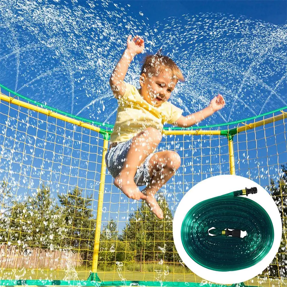 

Trampoline Sprinkler Durable Safe Trampoline Sprinkler Multifunctional Water Cooling Pipe Toy For Outdoor Garden Yard Park