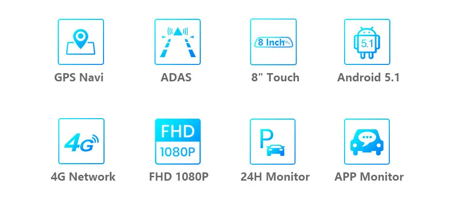 Автомобильный видеорегистратор QUIDUX " ips 4G Android, камера с gps навигацией, ADAS Full HD 1080 P, Автомобильный видеорегистратор с камерой заднего вида