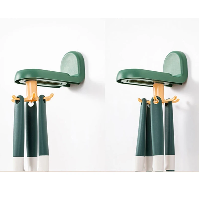 

3 PCS Rotary Hook Free Punch Kitchen Hook Wall Storage Rack Spatula Spoon Kitchenware Storage Rotation Hook Kitchen Tool