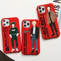 my hero academia deku bakugou boku no hero phone case for iphone 13 12 11 pro max mini xs 8 7 6 6s plus x se 2020 xr red cover