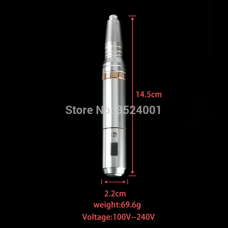 Новый ATT Серебряный ЖК цифровой дисплей тату макияж Перманентный машина для