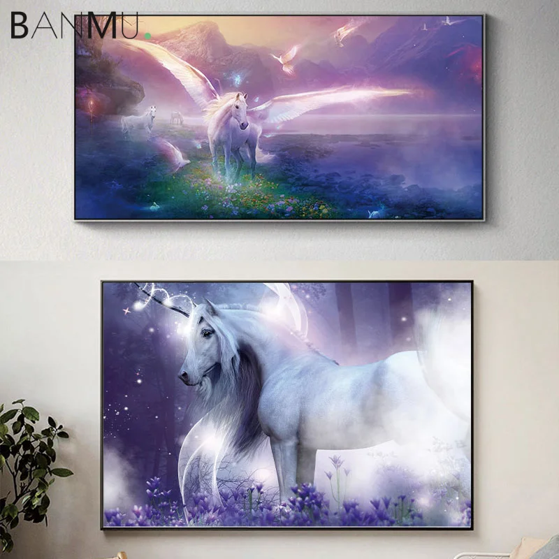 Панму греческая мифология фантазия существо Пегас постер на холсте принты