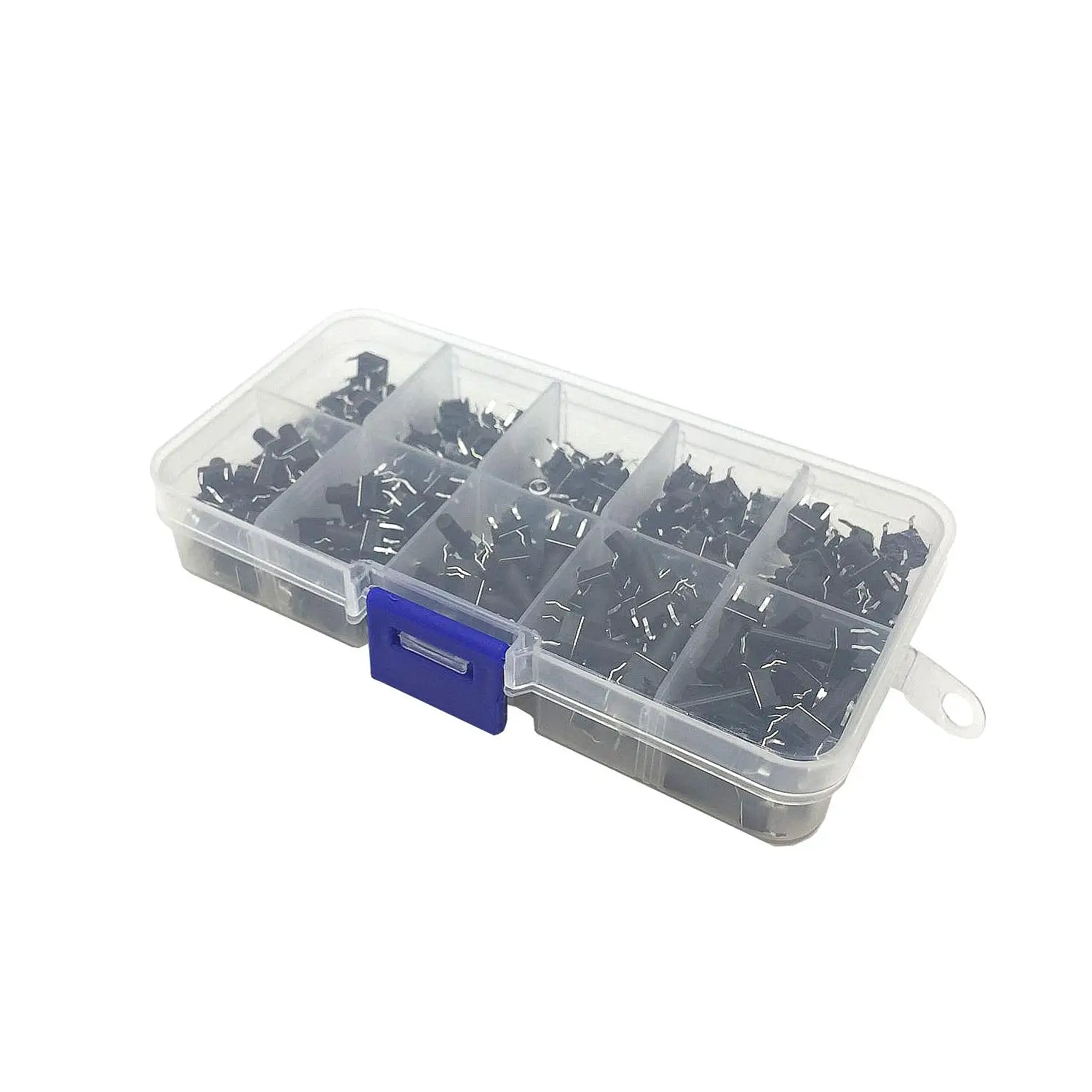 

100Pcs Tactile Switches Parts 4-Pins Push Button Accessories Plastics+Metal