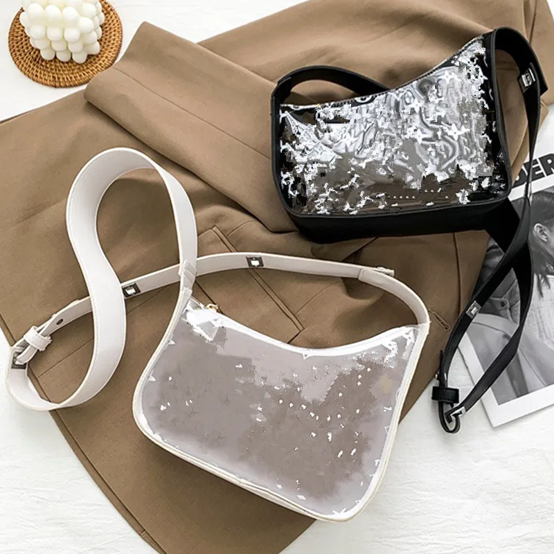 

Women Summer Casual PVC Transparent Clear Fashion Crossbody Bags Designer Shoulder Bag Handbag Phone Bags