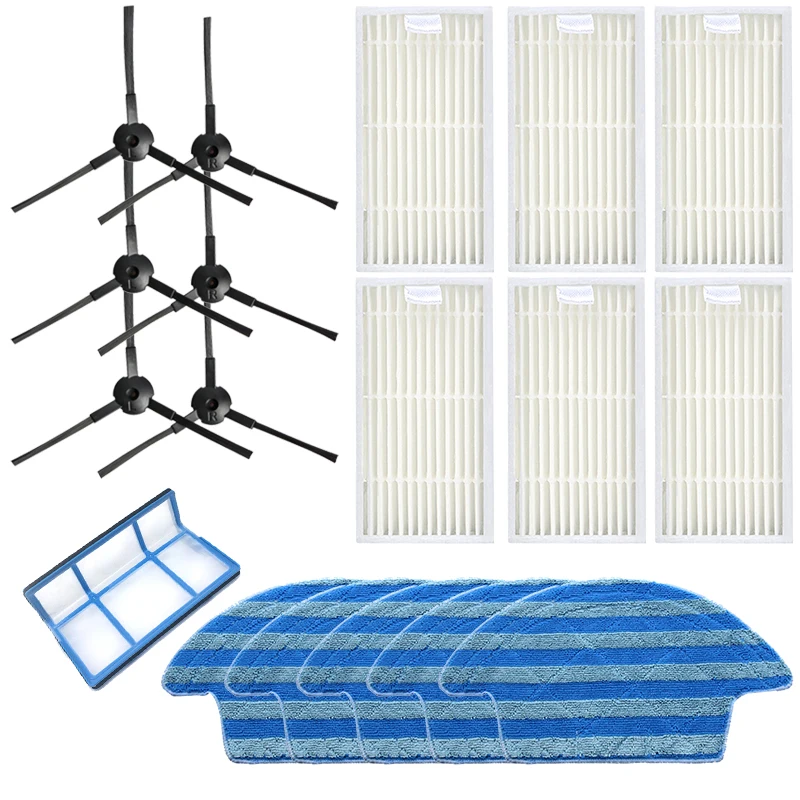 

Боковая щетка, первичный Пылезащитный фильтр, эффективные швабры HEPA для ilife iLife V55 Pro Запчасти для робота-пылесоса