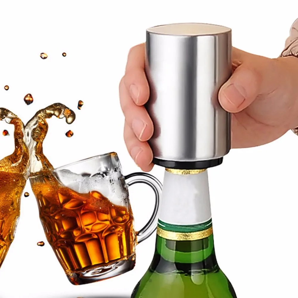 2017 автоматическая открывалка для пивных бутылок из нержавеющей