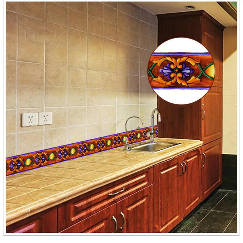 3D настенные наклейки для кухни декор комнаты угловой самоклеящийся ПВХ наклейка