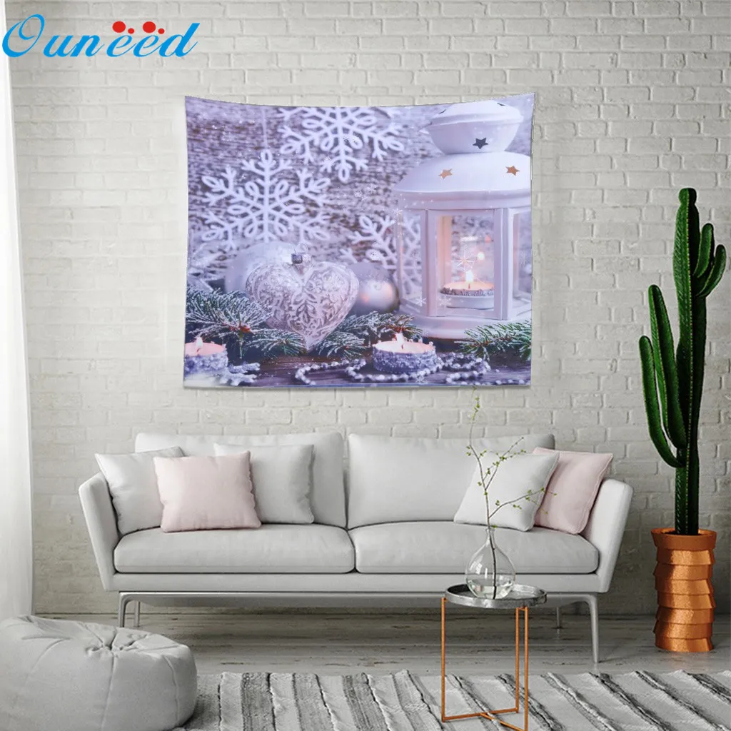 Ouneed гобелен рождественское освещение украшения живопись настенный подвесной