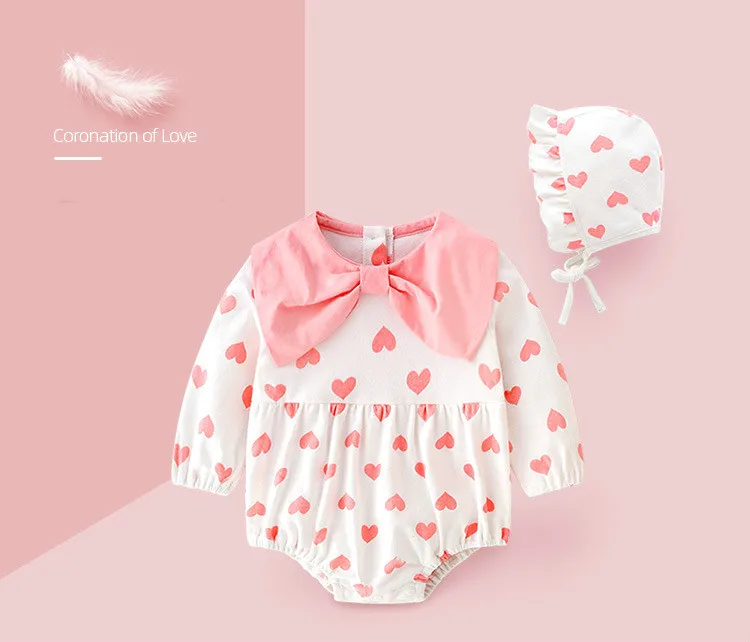 Одежда для новорожденных девочек комплект с длинными рукавами хлопковые