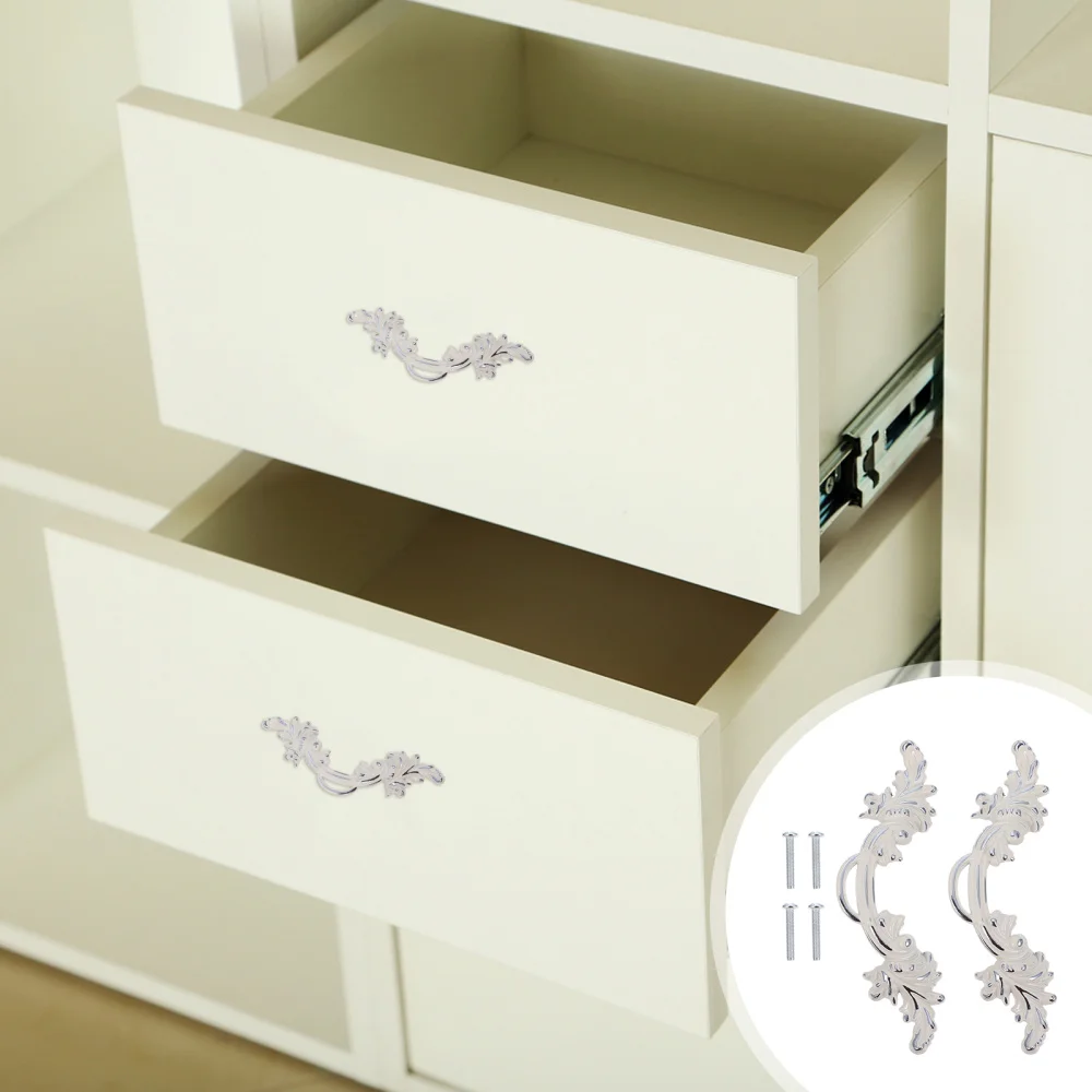

2 Pcs Practical Cabinet Door Handles Wardrobe Door Handle Drawer Door Handles