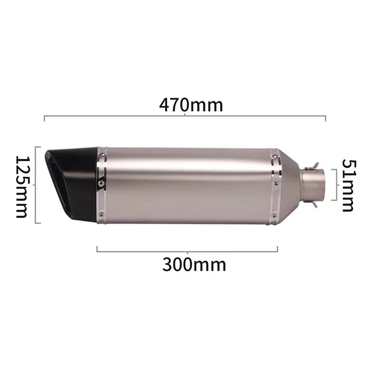 

Suitable for motorcycle chase 600F750GS F850KTM790 GSX150R15 R25 modified exhaust pipe