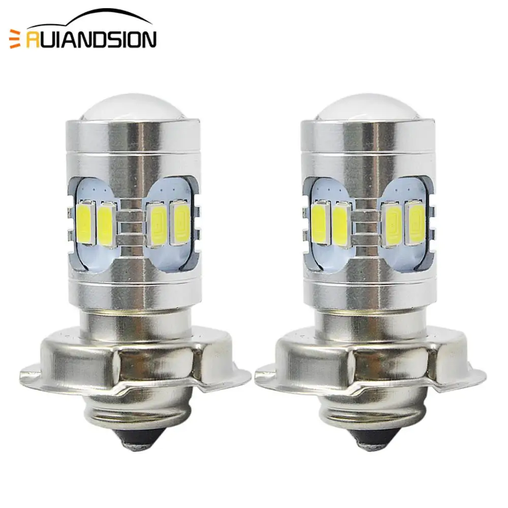 2x P26S 12smd 5730 мотоцикл, мотобайк, Светодиодные пятно света противотуманная фара, 6-24V Неполярные фара двигателя огни ксенон белый 6000K 6V 12V