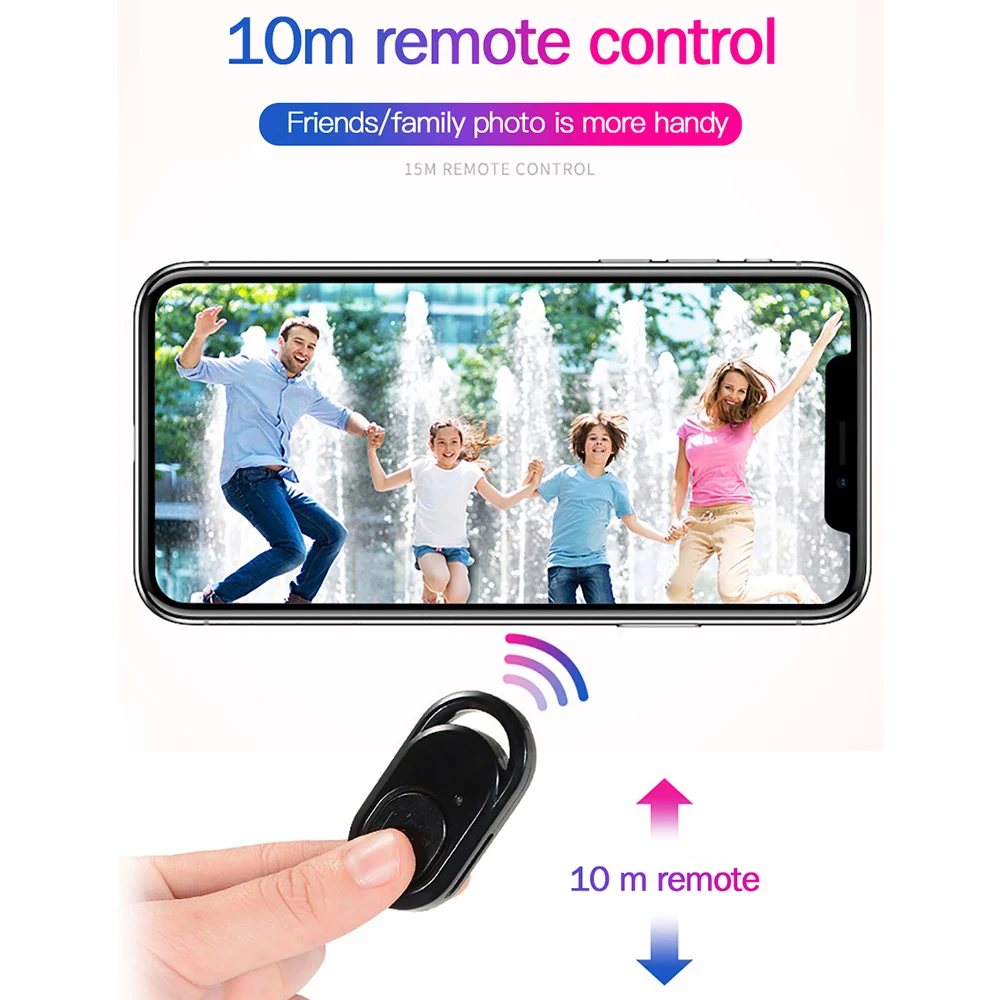 

Bluetooth Wireless Remote Shutter for Camera Phone Monopod Tripod IOS Android Remote Control Selfie Shutter Self-timer Control