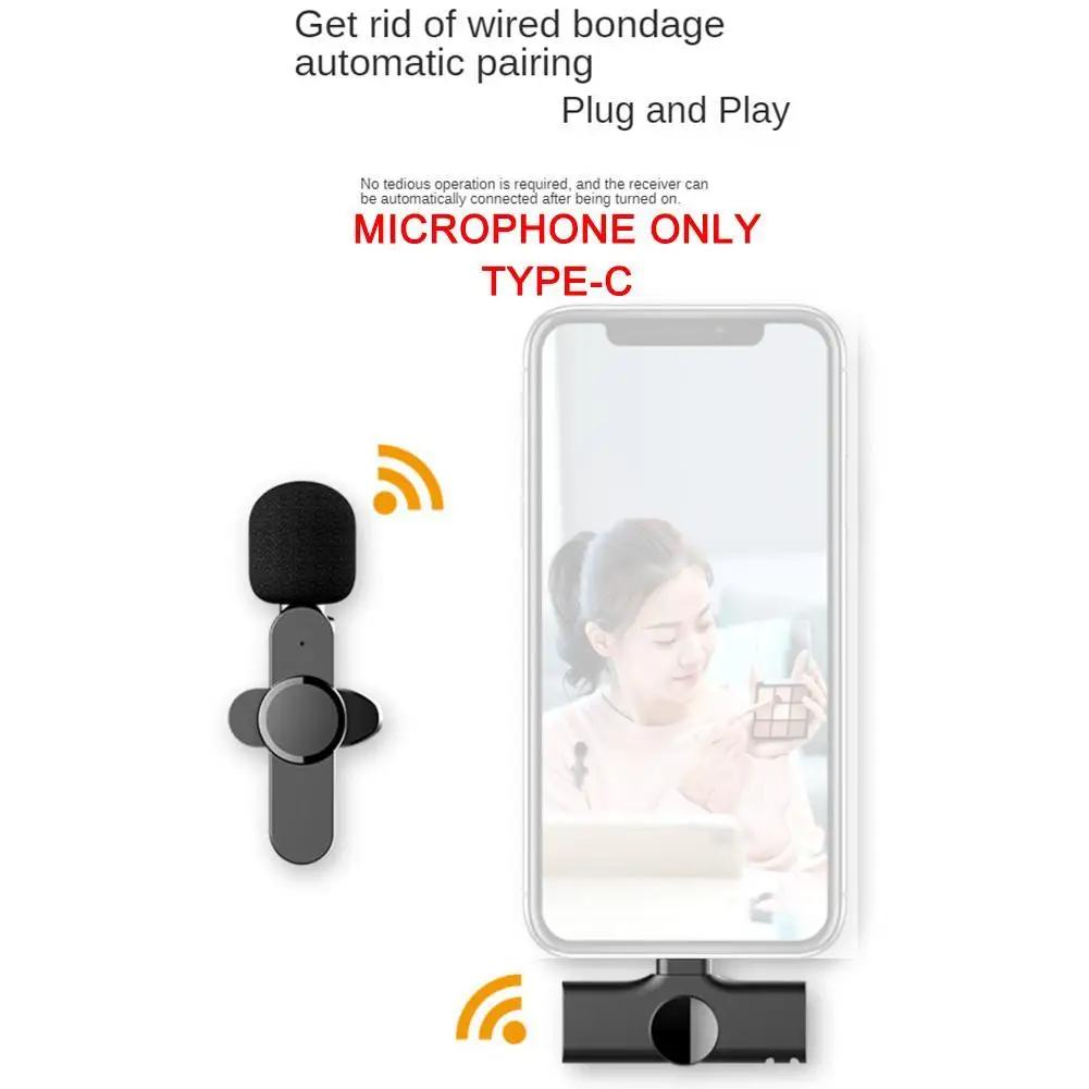 

Professional Wireless Microphone Display Voice Recording Online For Iphone/android/computer/PC Live Microphone Mic Mini Lav Z5L2