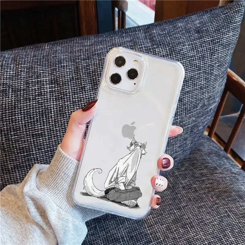 

beastars animal creazy music Phone Case Transparent for iPhone 11 12 8 7 6 5 s mini pro X XS XR MAX Plus SE soft funda
