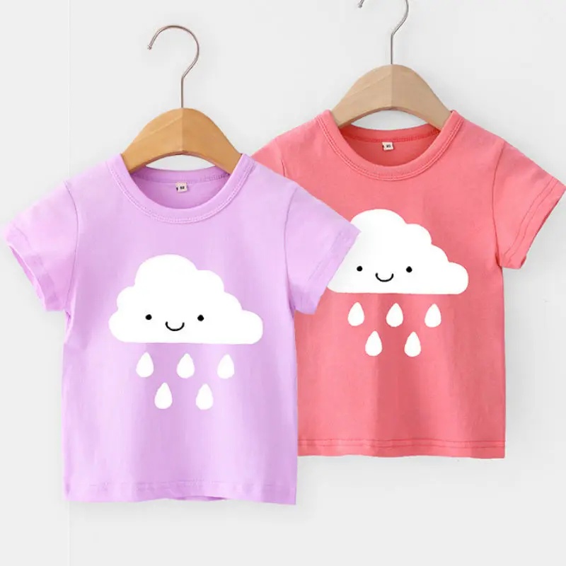 От 3 до 9 лет новая футболка для мальчиков и девочек хлопковые топы с короткими
