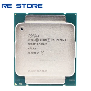 Процессор Intel Xeon E5 2678 V3 2,5G Serve LGA 2011-3 2678V3 для ПК, центральный процессор для компьютера, бу, совместим с материнской платой X99