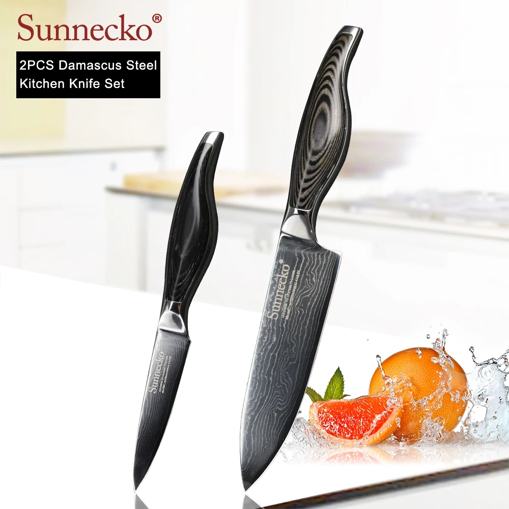 SUNNECKO Premium 6 ''шеф повара 3 5'' нож для очистки овощей Дамаск японский VG10