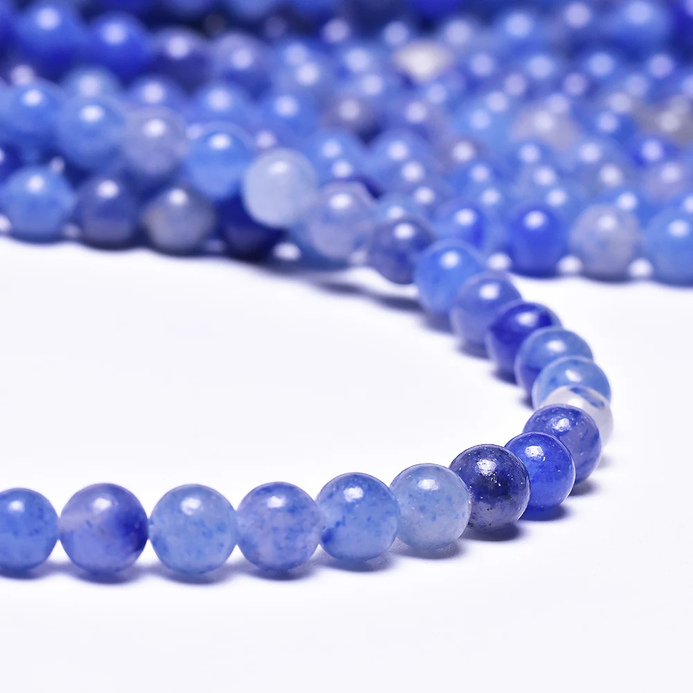 Asingeloo ААА синий авантюрин дюмортиерит бусины из натурального камня