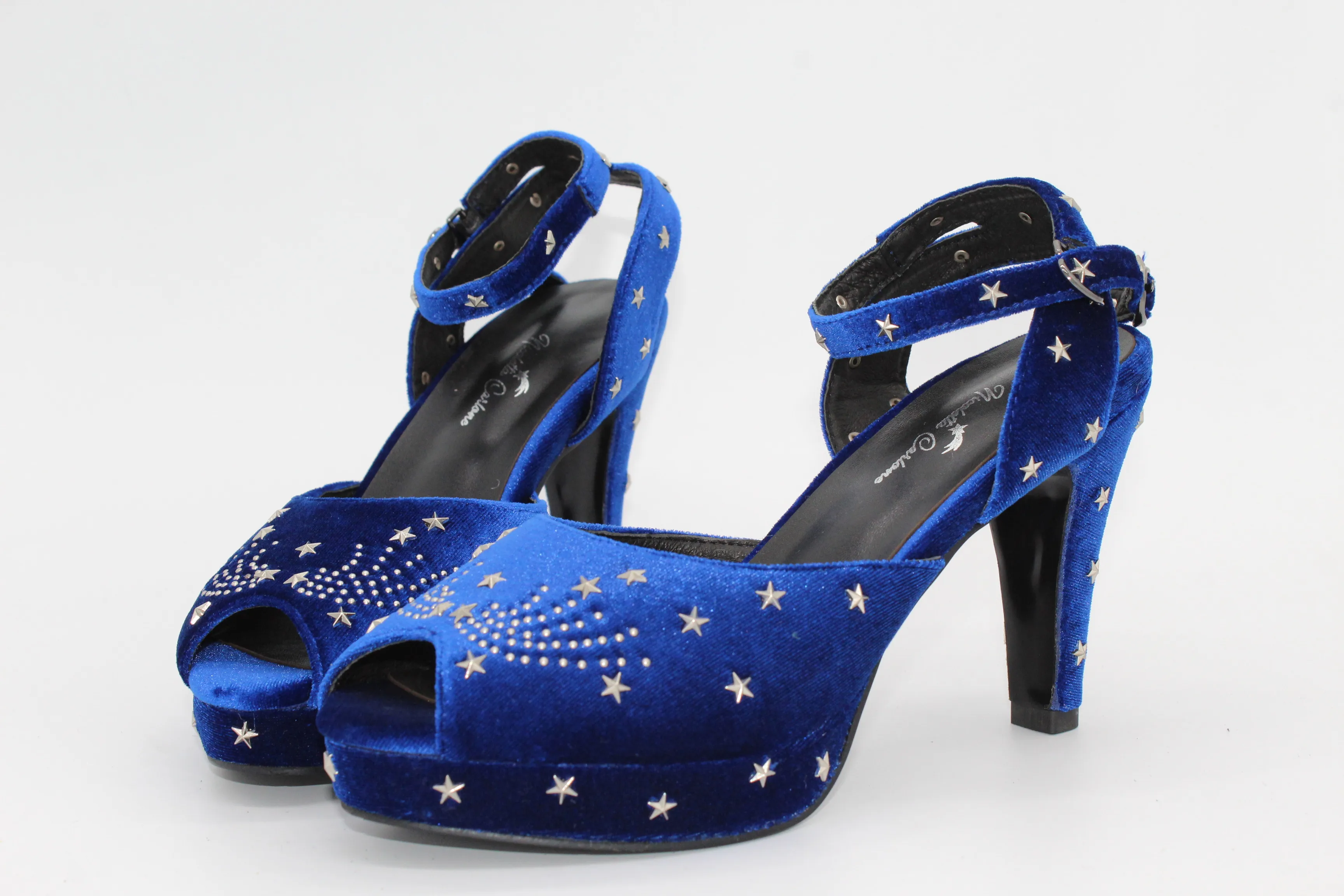

2021 New Ultra-Low Price Summer Fashion Trend Ladies Blue High Heels