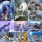 Набор для алмазной вышивки волк, картина из квадратных страз 5D сделай сам, мозаика с изображением животных,новогодние подарки