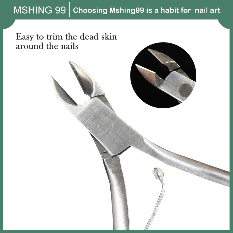 Кутикулы для ногтей кусачки клипер серебряные плоскогубцы ножницы удаления