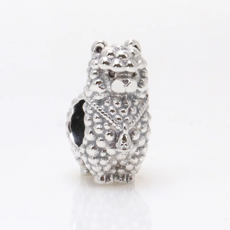 

Amaia Genuine 925 Sterling Silver Furry Llama Charm Fit Original Bead Bracelet Jewelry Making Diy Gift