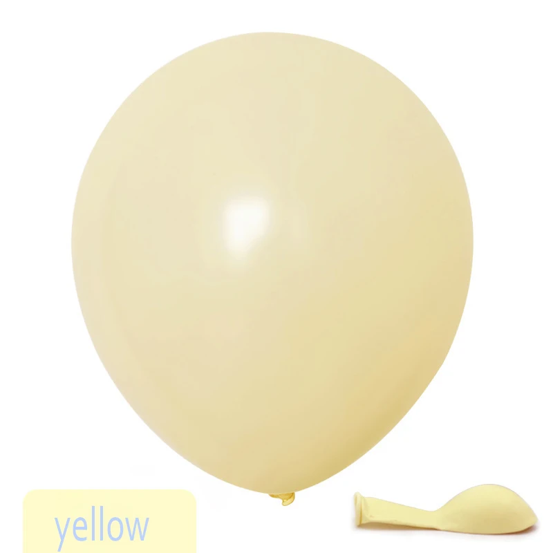 yellow 30pcs 30 шт. 10 дюймов Macaroon шары из латекса круглой формы Свадьба День рождения комнаты backgroud настенные украшения принадлежности для надувных шаров - Цвет: yellow 30pcs