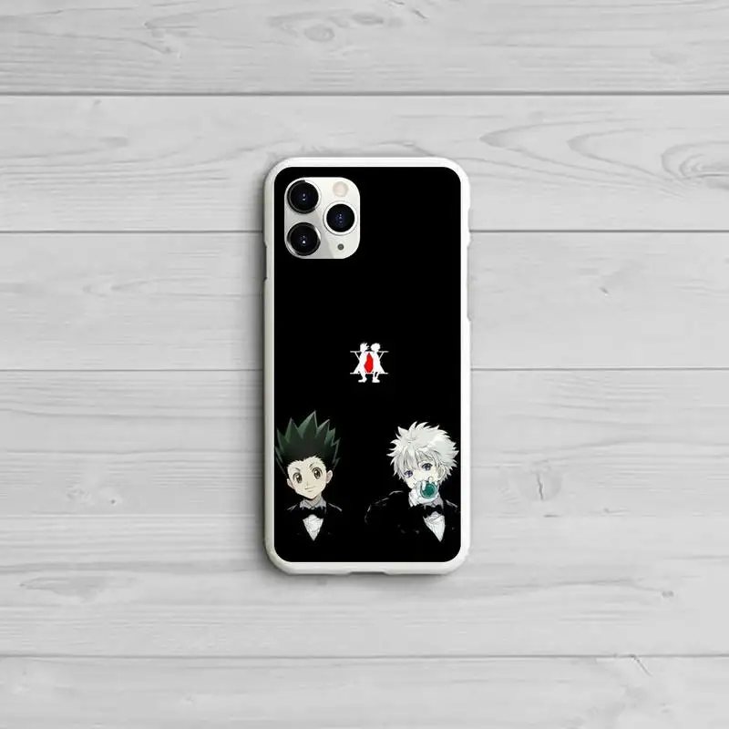 

Killua Zaoldyeck hunter x hunter Phone Case Candy Color White for iPhone 11 pro XS MAX 8 7 6 6S Plus X 5S SE 2020 XR