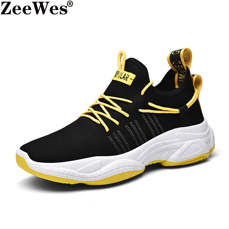 Мужские дышащие кроссовки на платформе повседневная спортивная обувь большие