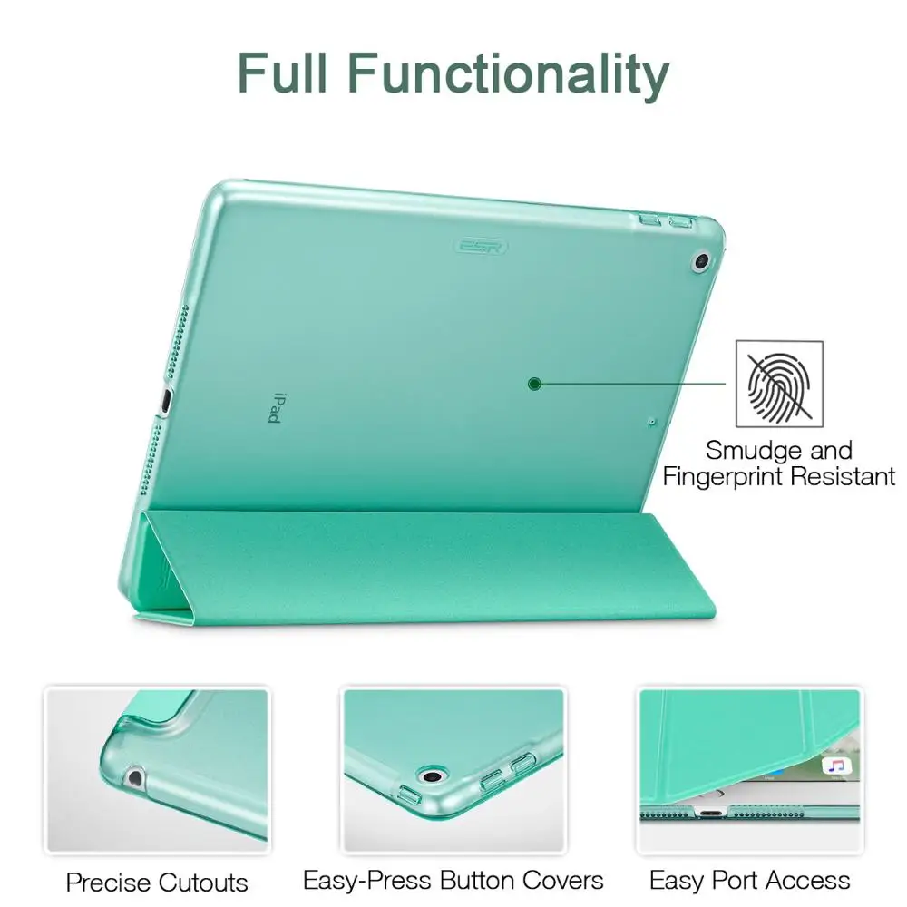 Чехол ESR из искусственной кожи для iPad 9 7 2018 Ультратонкий чехол накладка