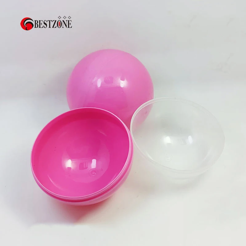 Пластиковые пластиковые игрушечные капсулы 100 шт./лот диаметром 40 мм, полностью розового цвета с круглым шариком для торгового автомата, пус... от AliExpress WW