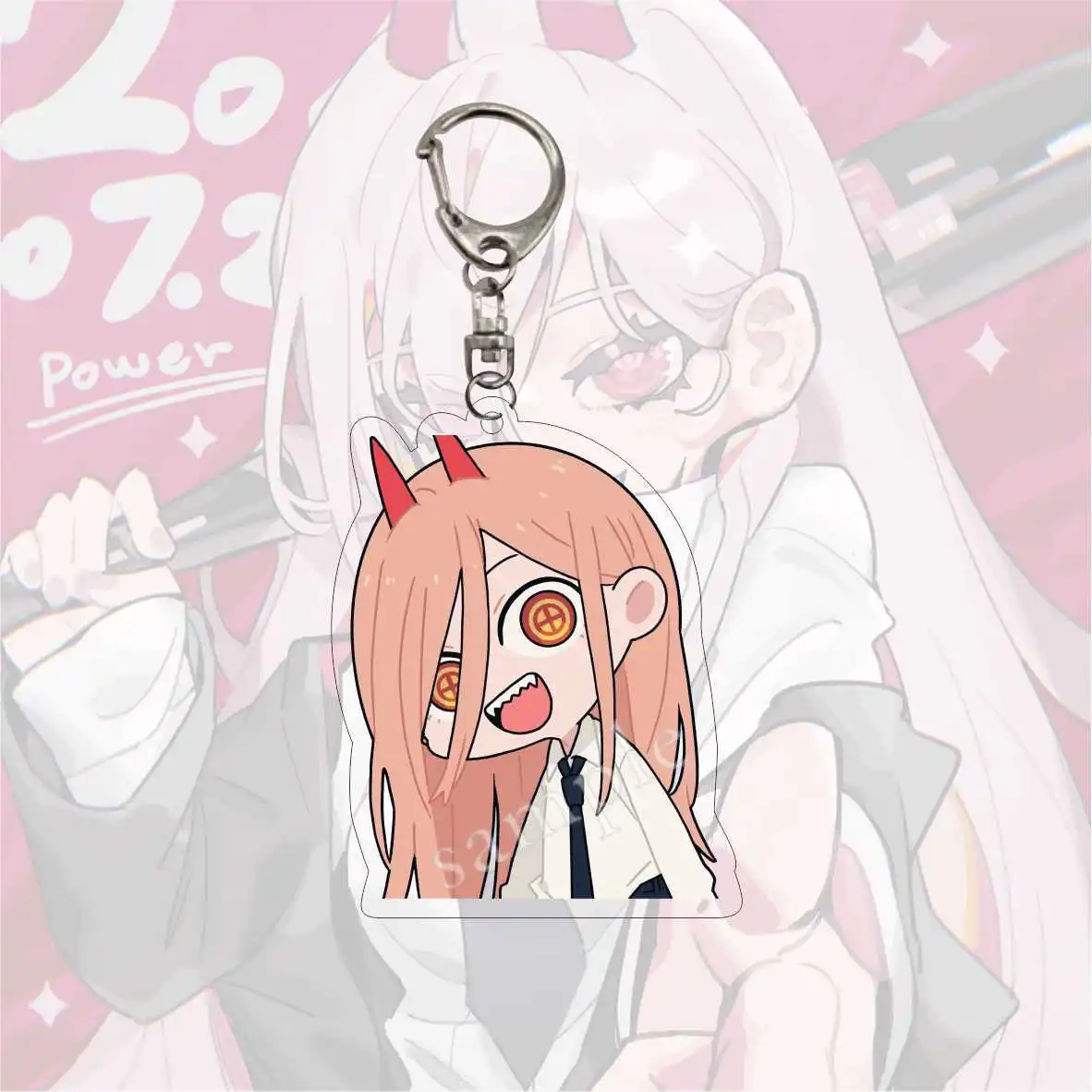 Kawaii фигурки аниме бензопила человек брелок порита мощность макима Ангел хаякава