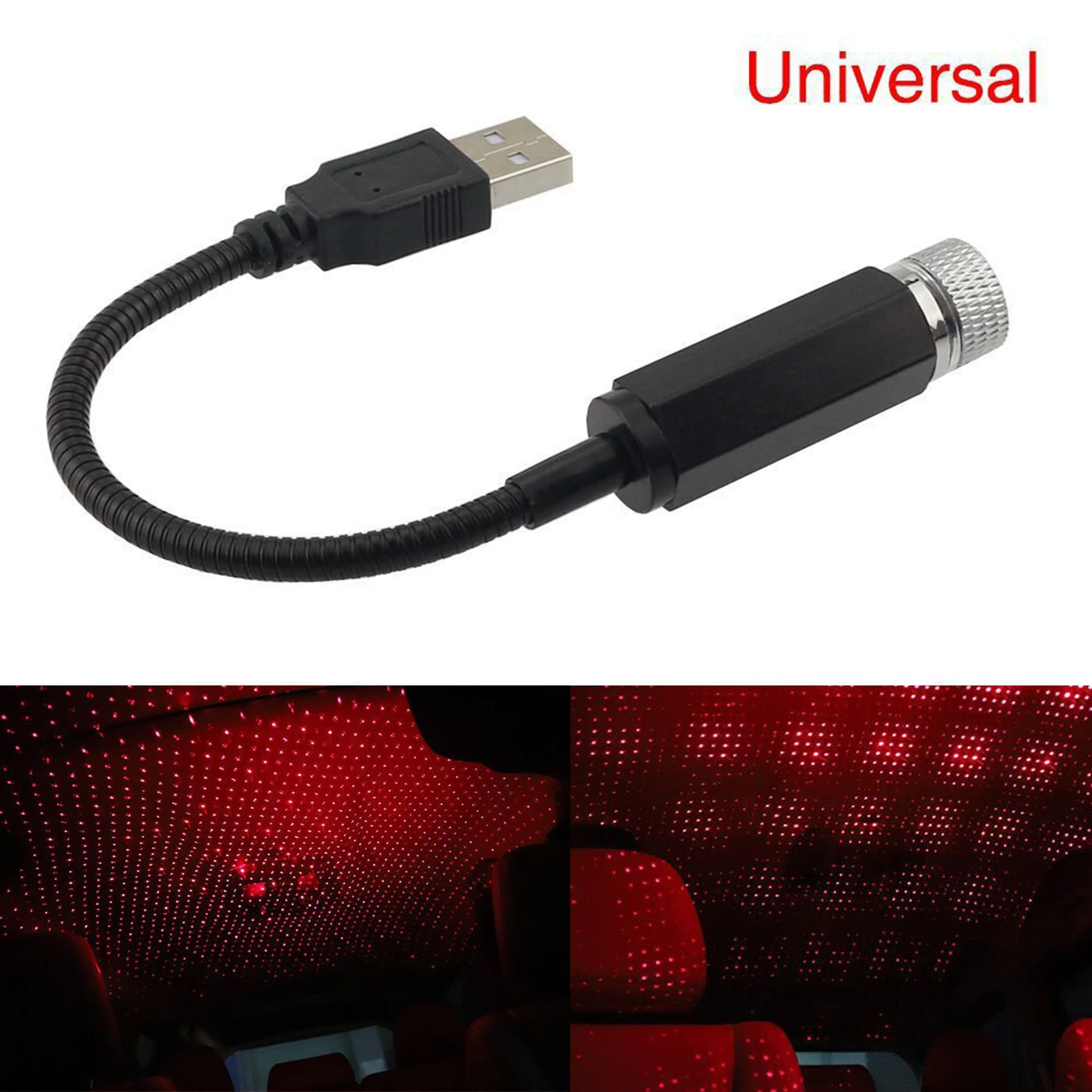 

Автомобильная атмосферная лампа USB Star, Ночной светильник, портативные автомобильные потолочные внутренние светильники, освесветильник для...