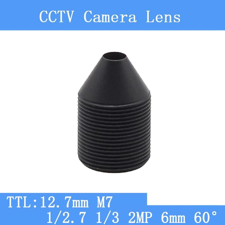 

PU`Aimetis CCTV 1.3MP 2MP 1/2.7 1/3 HD 6mm Surveillance Camera 60 Degrees Infrared M7 Lens Thread