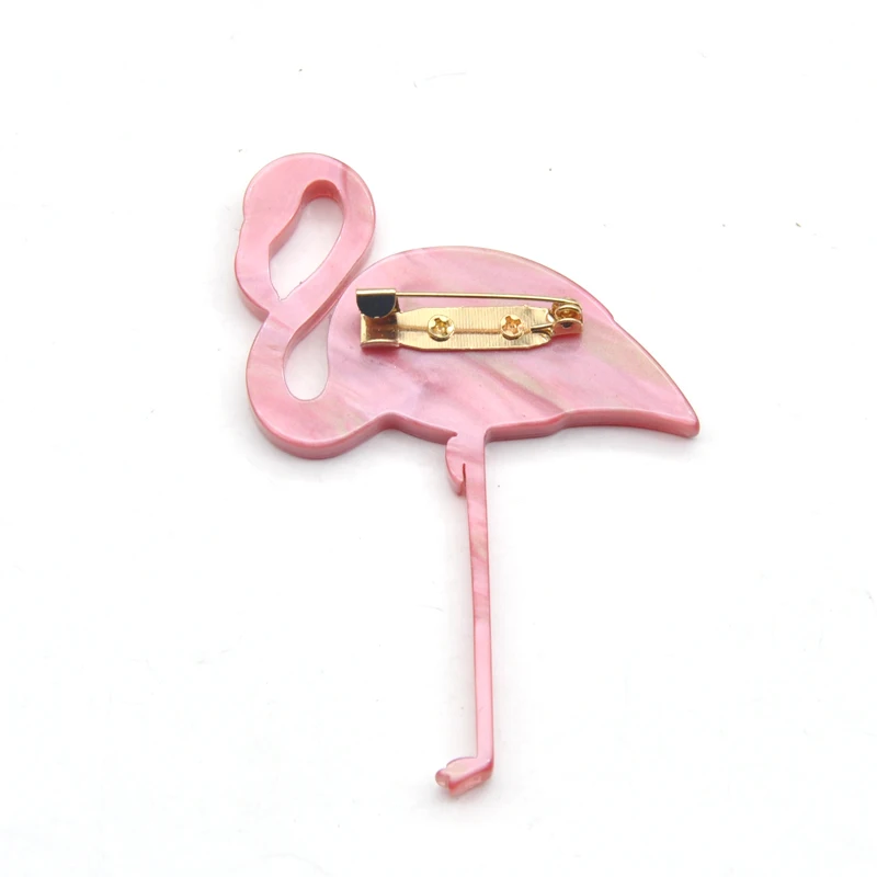 Брошь с красным Фламинго Женская акриловая брошь эмалью подарок | Украшения и