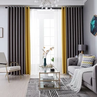 modern luxury high end blackout curtains bedroom living room balcony window screen curtains quality home interior grey yellow