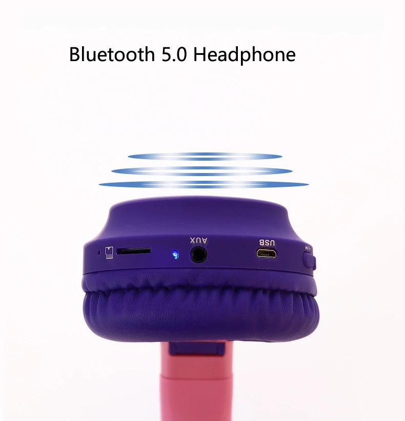 Светодиодный с милыми кошачьими ушками Шум шумоподавления Беспроводной