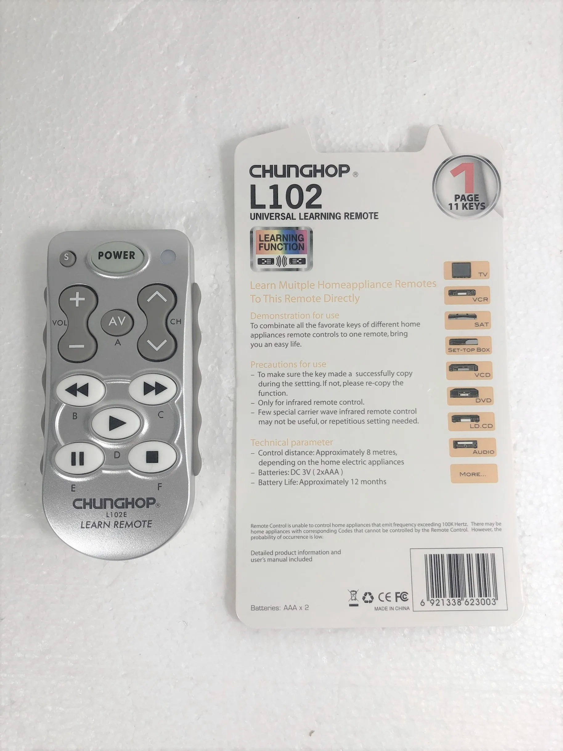 L102 Универсальный обучаемый Функция дистанционного Управление для ТВ сел DVD CBL