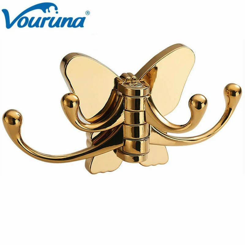 VOURUNA бабочка ванная комната 4 крючка полотенце вешалка для одежды Крючок халата