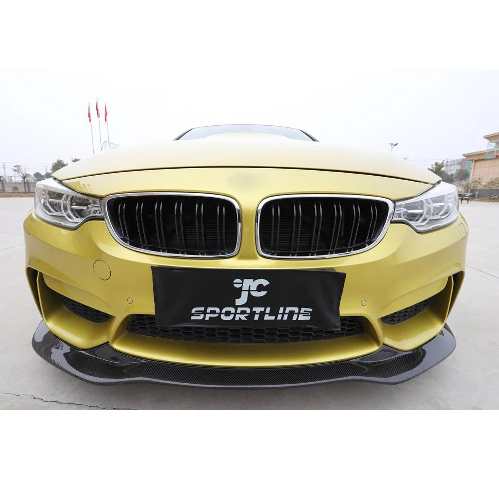 Передний бампер из углеродного волокна спойлер разветвители для BMW F80 M3 F82 F83 M4 2014 -