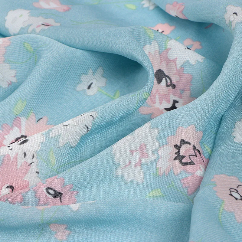 Шифоновая ткань в стиле пэчворк гладкая текстурная для платьев шарфов | Дом и сад