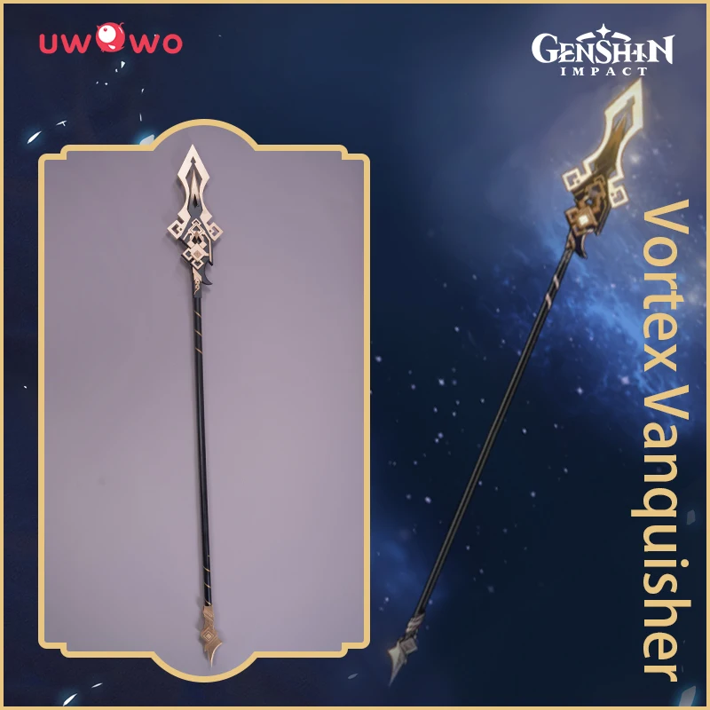 

UWOWO Game Genshin Impact Weapons Vortex Vanquisher Cosplay Props