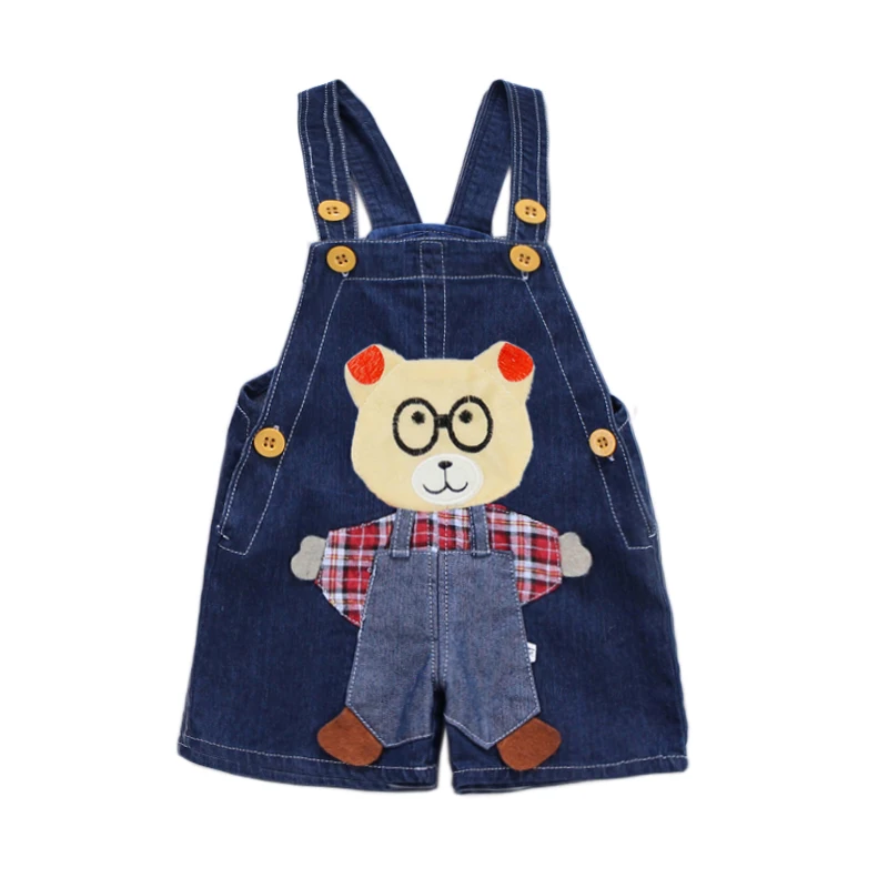

IENENS Kids Baby Jumper Boys Girls Clothes Pants Denim Shorts Jeans Overalls Toddler Infant Jumpsuits Clothing Trousers