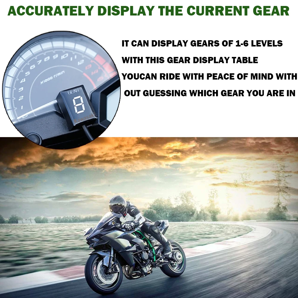Индикатор скорости мотоцикла для Kawasaki Z400 Z650 Z750 Z800 Z1000SX Versys 650 ZX6R Ninja 300 400